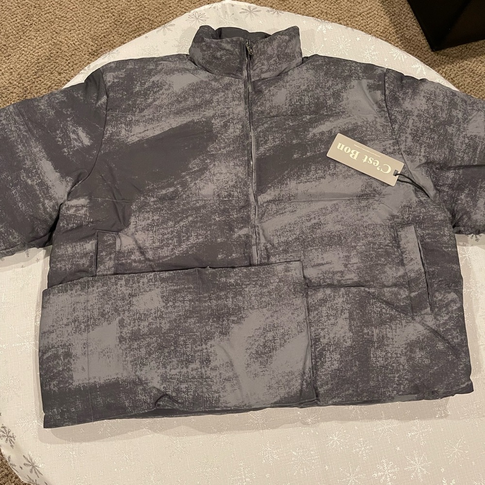 C’est Bon Gray Puffer Jacket